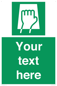 Custom Push Pad Sign